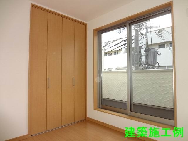 Non-living room. 3 Kaiyoshitsu. balcony ・ With closet. Building Construction example. 