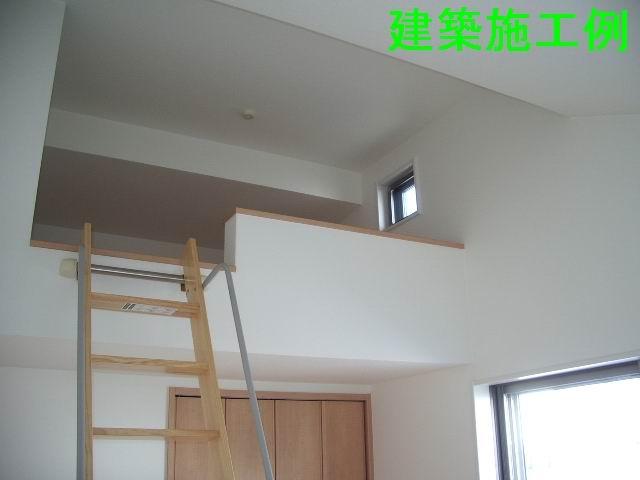 Non-living room. 3 Kaiyoshitsu. Stylish with loft. Building Construction example. 