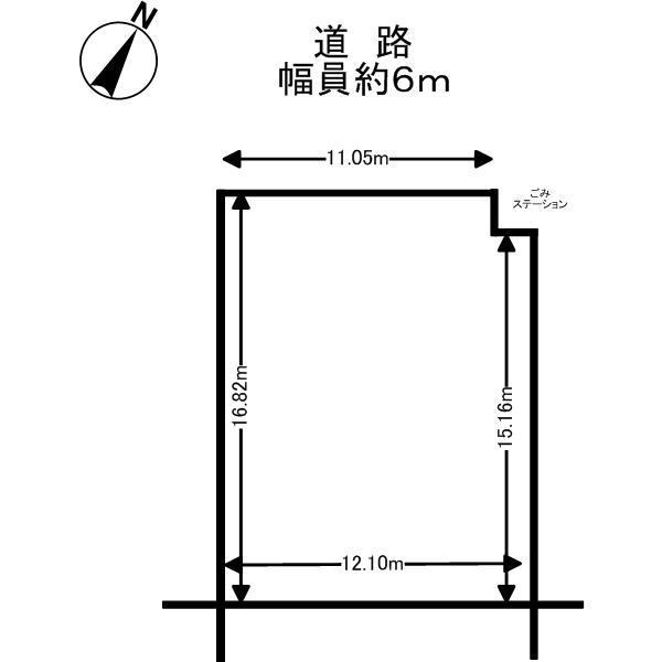 Compartment figure. Land price 28,300,000 yen, Land area 202.51 sq m