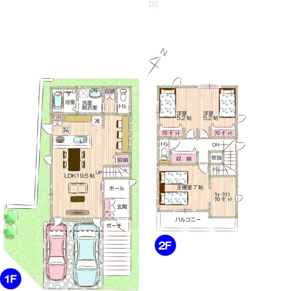 Floor plan. (No. 1 point), Price 28,850,000 yen, 3LDK, Land area 115 sq m , Building area 96.88 sq m