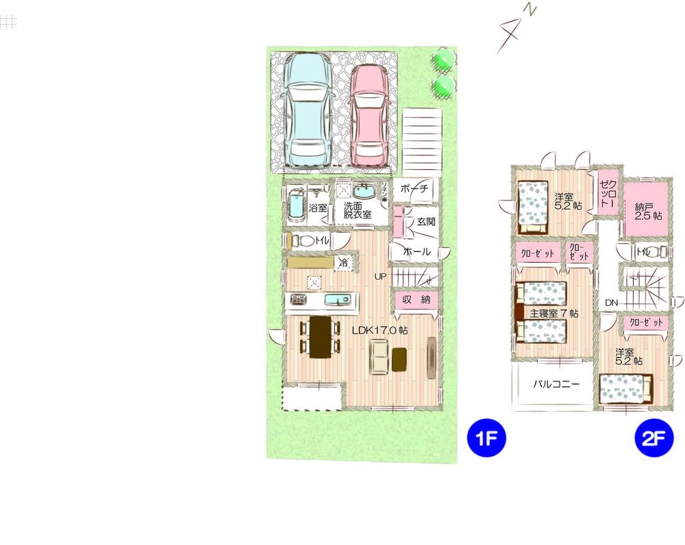 Floor plan. (No. 3 locations), Price 28,250,000 yen, 3LDK+S, Land area 115.01 sq m , Building area 94.6 sq m