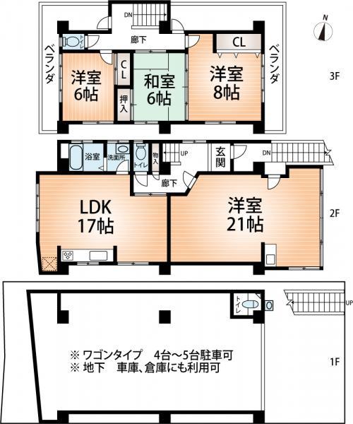 Floor plan. 24,800,000 yen, 4LDK, Land area 117.83 sq m , Building area 178.07 sq m