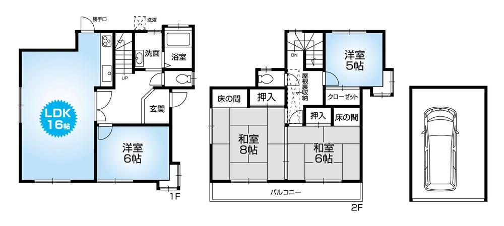 Floor plan. 13.8 million yen, 4LDK, Land area 131.99 sq m , Building area 99.17 sq m Mato (4LDK) 2013 November renovation completed.