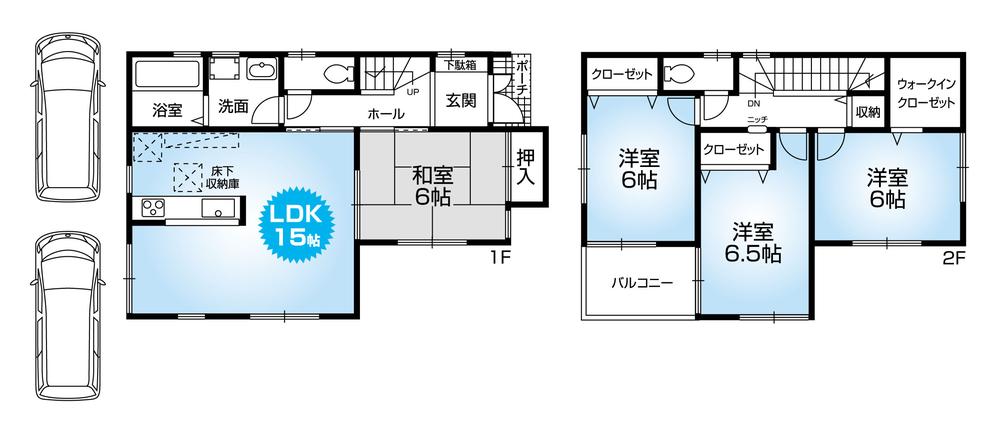 Floor plan. 27,800,000 yen, 4LDK, Land area 126.48 sq m , Building area 96.15 sq m Mato (4LDK). Site 38 tsubo. 