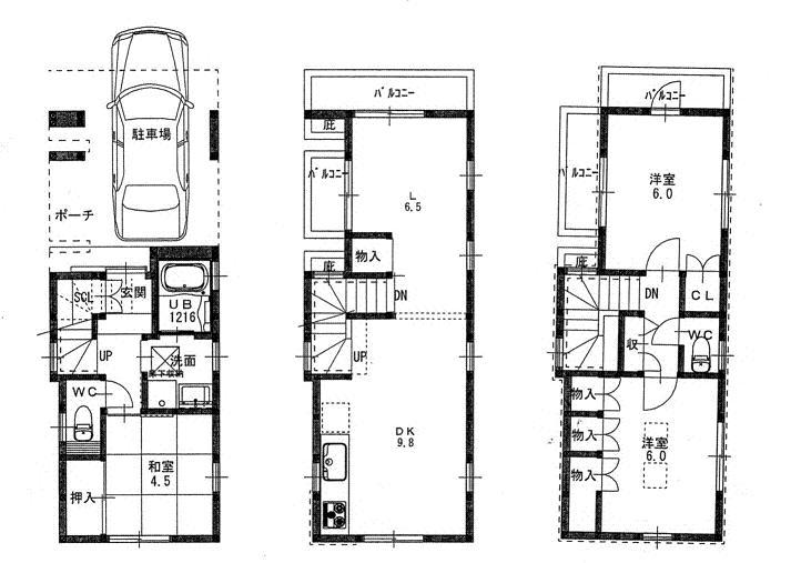 Floor plan. 29,800,000 yen, 3LDK, Land area 50.32 sq m , Building area 95.58 sq m
