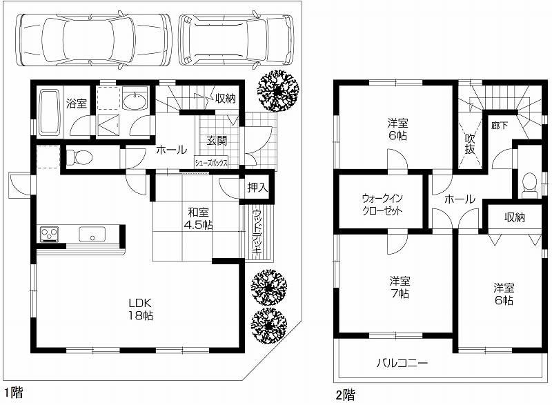 Floor plan. 37 million yen, 4LDK, Land area 117.27 sq m , Building area 101.05 sq m   ◆ 4LDK