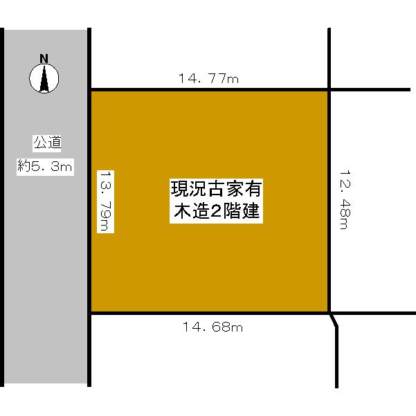 Compartment figure. Land price 19,800,000 yen, Land area 205.1 sq m