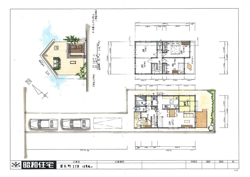 Building plan example (Perth ・ Introspection). No. 2 destination reference plan