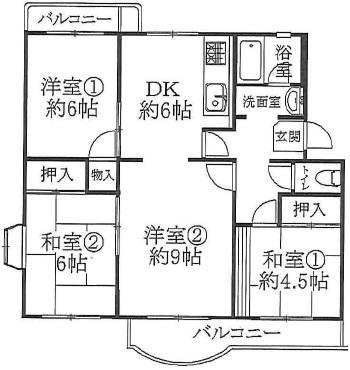 Floor plan. 3LDK, Price 14.8 million yen, Occupied area 71.51 sq m , Balcony area 10 sq m