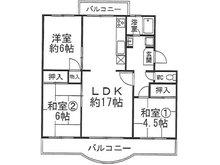 Floor plan. 3LDK, Price 7.8 million yen, Footprint 72 sq m , Balcony area 12.4 sq m Myodani 27 estates