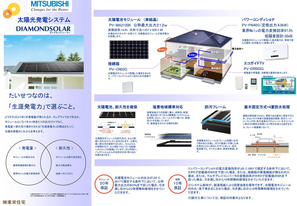 Other. 20-year warranty ・ Solar panels. It is safe design down to the smallest detail. 