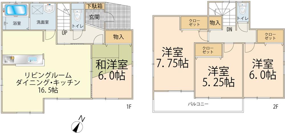 Floor plan. 39,800,000 yen, 4LDK, Land area 119.79 sq m , 4LDK type of building area 100.61 sq m room. Raw activities line also enjoy life. 