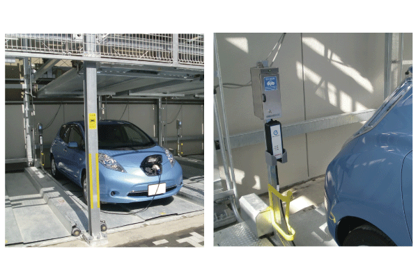 Common utility.  [Electric car charging outlet] Electric vehicles that are friendly to environment, Taking into account the future of the spread of plug-in hybrid car, "Electric vehicle charging outlet" corresponding compartment have been installed 8 compartment ※ The use of charge-only outlet, you may be charged ※ Conditions of use ・ Use fee, etc. depends on the management contract (image photo)