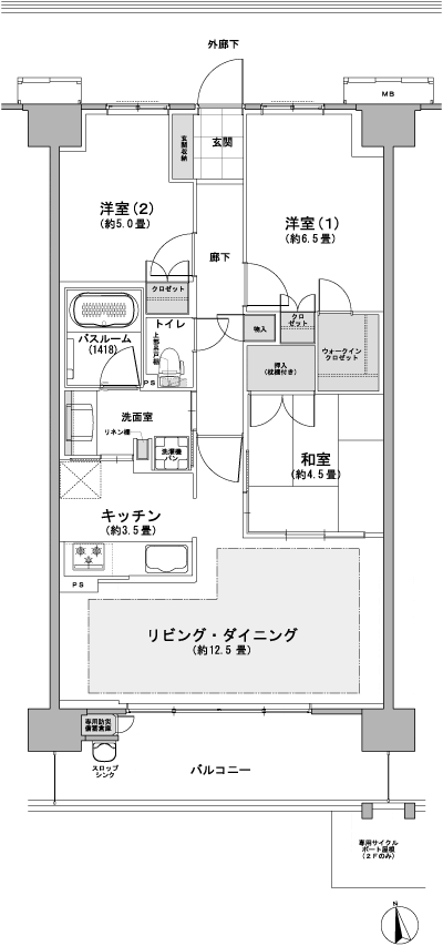 Floor: 3LDK + WIC, the occupied area: 72.17 sq m, Price: 33,400,000 yen ~ 36 million yen