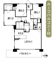 Floor: 3LDK + N + WIC, the occupied area: 80.79 sq m, Price: 39.8 million yen