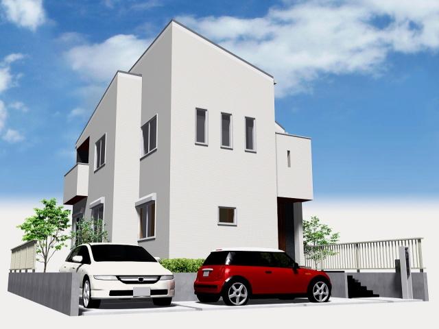 Rendering (appearance).  ◆ Rendering (5 Building) Parking spaces are 2 car passenger car! 
