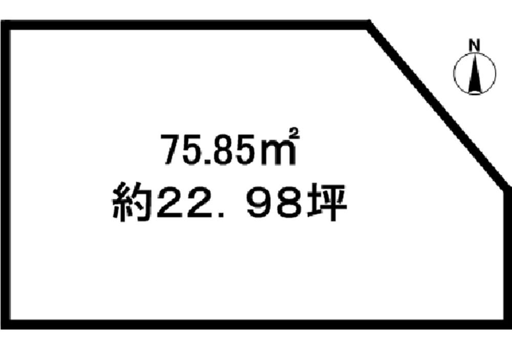 Compartment figure. Land price 25 million yen, Land area 75.85 sq m