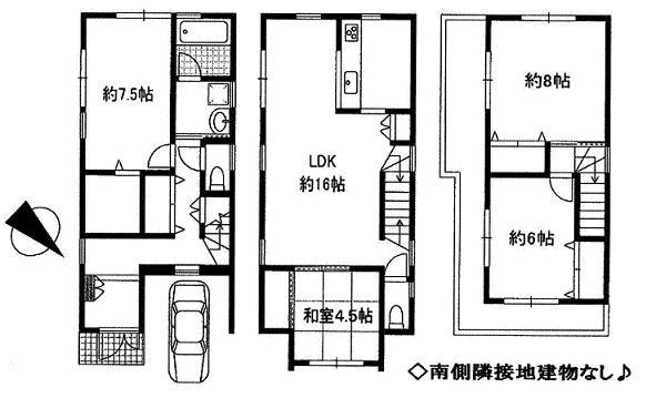 Floor plan. 27,800,000 yen, 4LDK, Land area 74.06 sq m , Building area 114.48 sq m