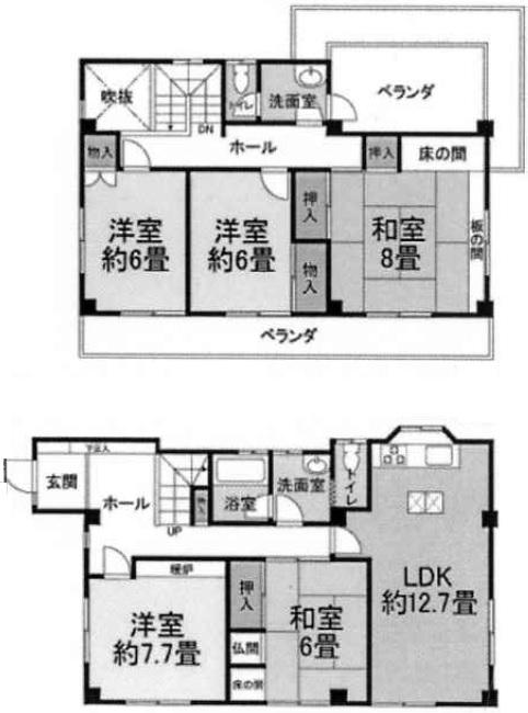 Floor plan. 34,800,000 yen, 5LDK, Land area 216.68 sq m , Building area 131.05 sq m