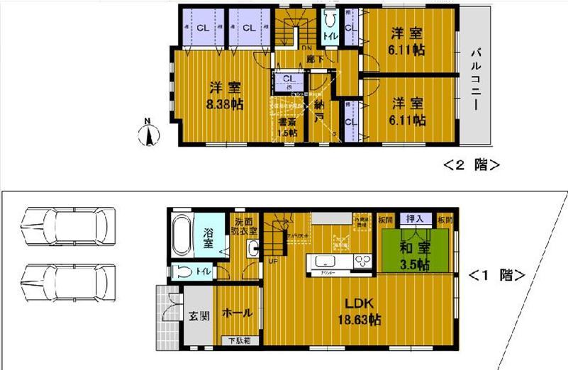 Floor plan. 43 million yen, 4LDK + S (storeroom), Land area 173.38 sq m , Building area 116.13 sq m