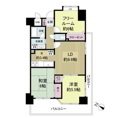 Floor plan. Corner room 7 floor