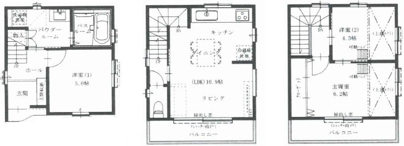 Floor plan. 24.5 million yen, 3LDK, Land area 39.89 sq m , Building area 68.5 sq m