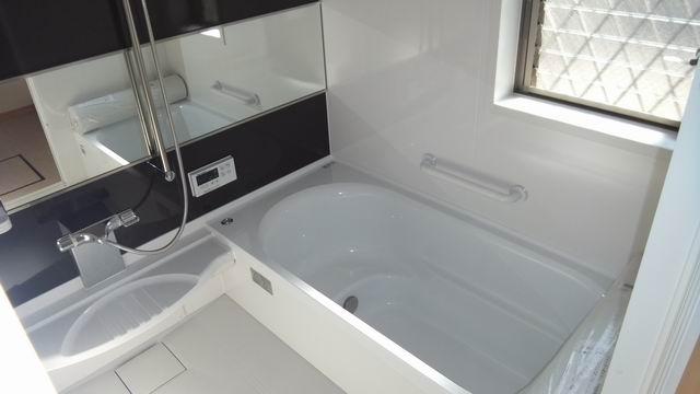 Bathroom. System bus with bathroom dryer. 