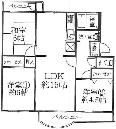 Floor plan. 3LDK, Price 9.8 million yen, Occupied area 71.51 sq m , Balcony area 10 sq m