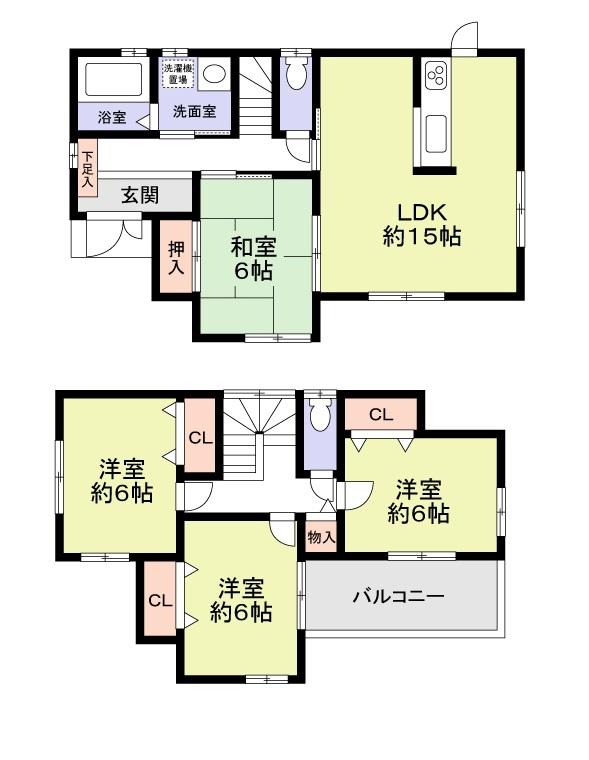 Floor plan. 29,800,000 yen, 4LDK, Land area 212 sq m , Building area 95.58 sq m