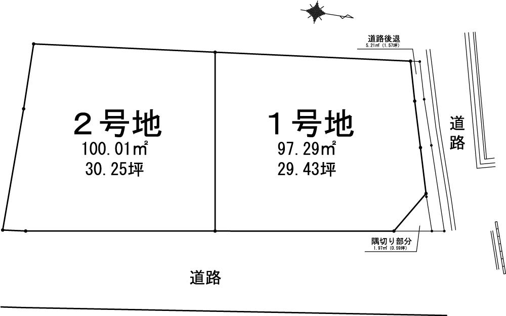 Compartment figure. 41,900,000 yen, 4LDK, Land area 97.29 sq m , Building area 110.34 sq m compartment view