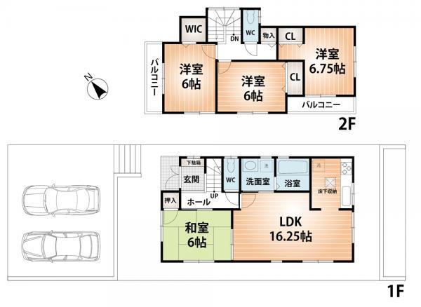 Floor plan. 28,900,000 yen, 4LDK, Land area 145.39 sq m , Building area 95.37 sq m floor plan