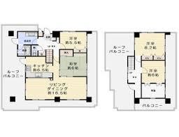 Floor plan. 4LDK, Price 19,980,000 yen, Footprint 112.99 sq m , Balcony area 92.29 sq m