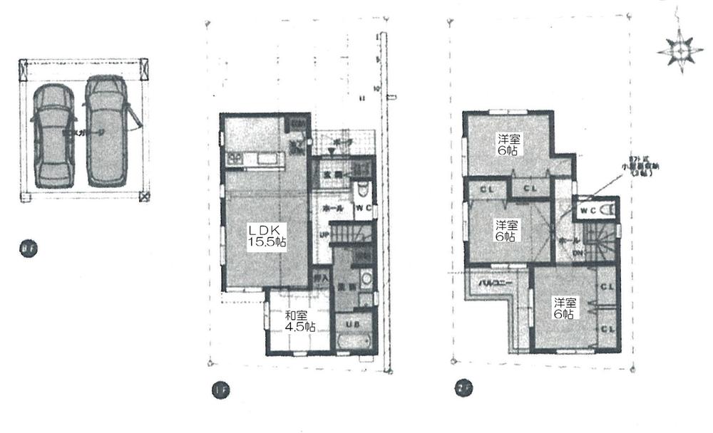 Floor plan. (B No. land), Price 30,800,000 yen, 4LDK, Land area 110.76 sq m , Building area 127.01 sq m