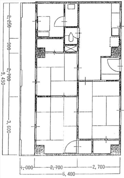 Floor plan. 3DK, Price 3 million yen, Occupied area 49.36 sq m , Balcony area 9.45 sq m