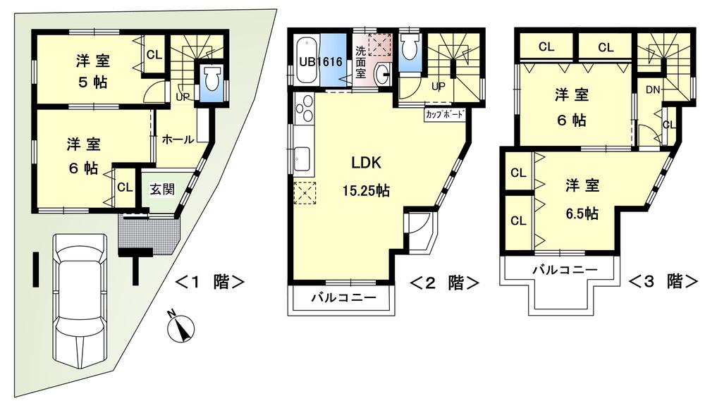 Floor plan. 29,800,000 yen, 4LDK, Land area 64.68 sq m , Building area 105.76 sq m