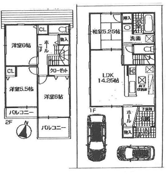 Floor plan. (No. 3 locations), Price 27,800,000 yen, 4LDK, Land area 100 sq m , Building area 90.72 sq m