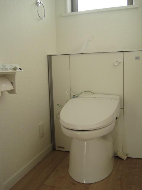 Toilet. Wide toilet in the meter module