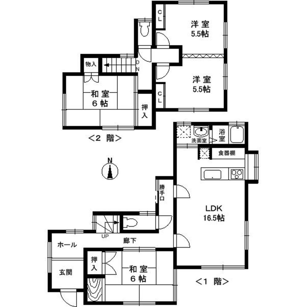 Floor plan. 13.5 million yen, 4LDK, Land area 149.69 sq m , Building area 94.39 sq m