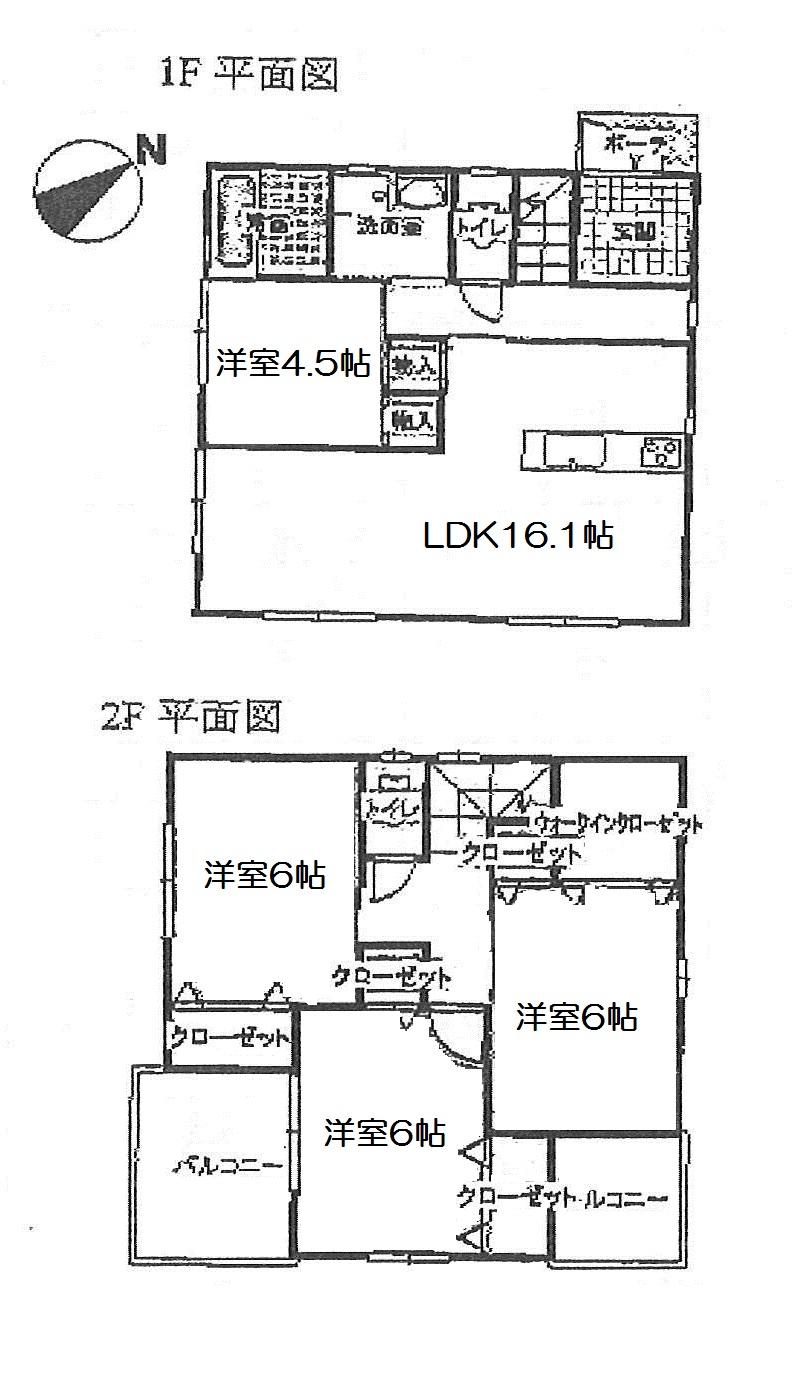 Floor plan. (9 Building), Price 30,800,000 yen, 4LDK+S, Land area 185.52 sq m , Building area 95.04 sq m