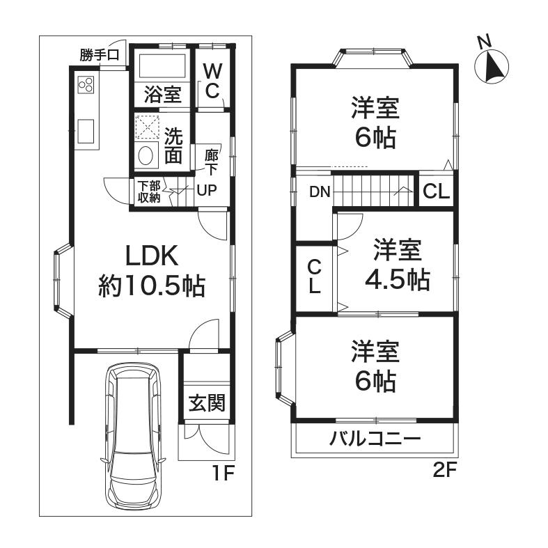 Floor plan. 14.8 million yen, 3LDK, Land area 57.43 sq m , Building area 65.81 sq m care unnecessarily renovated!