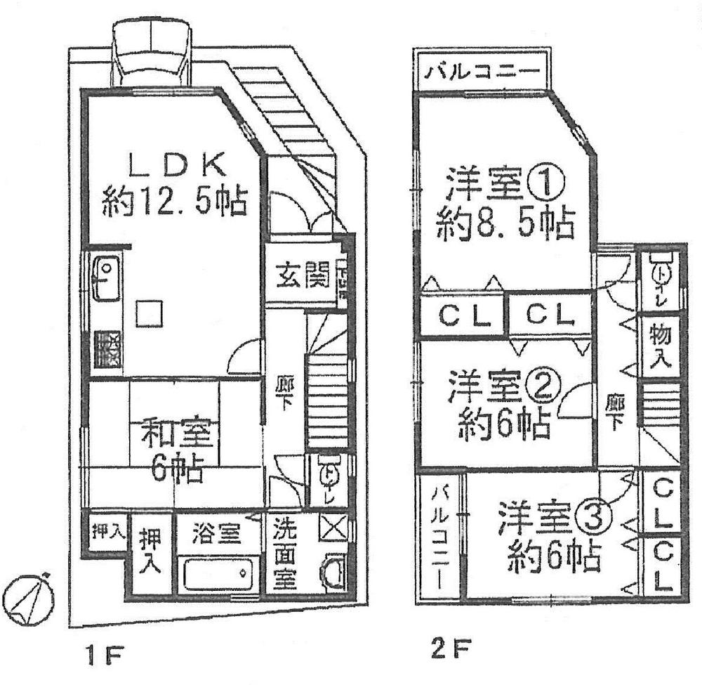 Floor plan. 18.9 million yen, 4LDK, Land area 82.96 sq m , Building area 97.7 sq m renovation already an order in 1993 May 25, years, Indoor beautiful Because there is stored in each room 6 quires more, Becoming easy-to-use specifications.