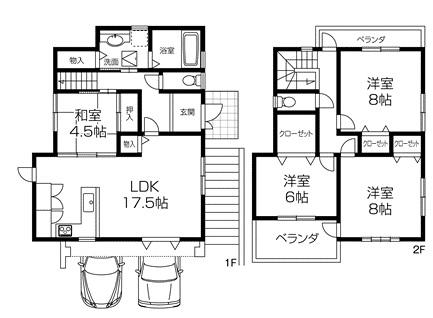 Floor plan. 54,800,000 yen, 4LDK, Land area 120.01 sq m , Eliminating the concept of building area 111.79 sq m ready-built house construction is one houses Ken! 
