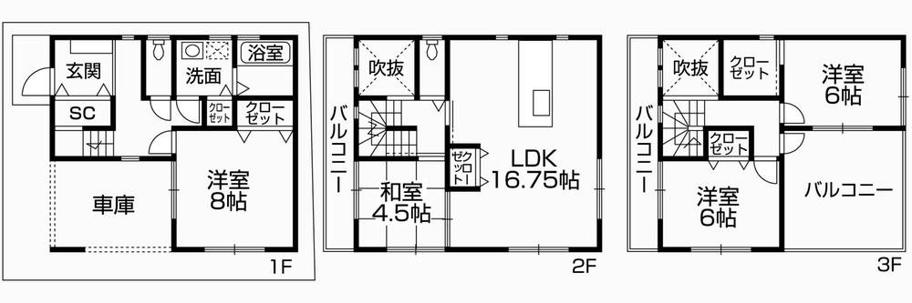 Floor plan. 39,800,000 yen, 4LDK, Land area 92.91 sq m , Building area 109.3 sq m