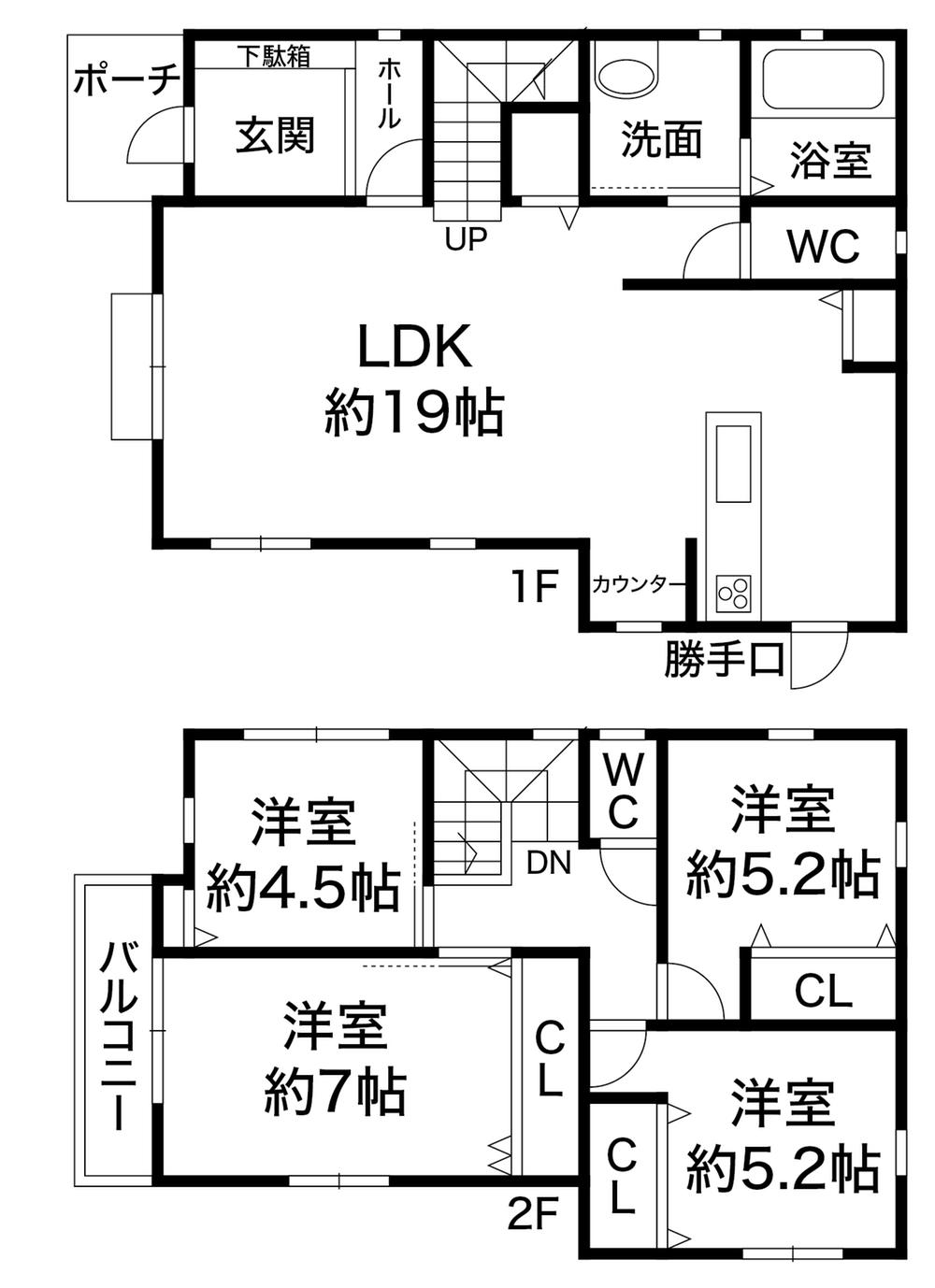 Floor plan. 28.8 million yen, 4LDK, Land area 114.33 sq m , Building area 99.36 sq m