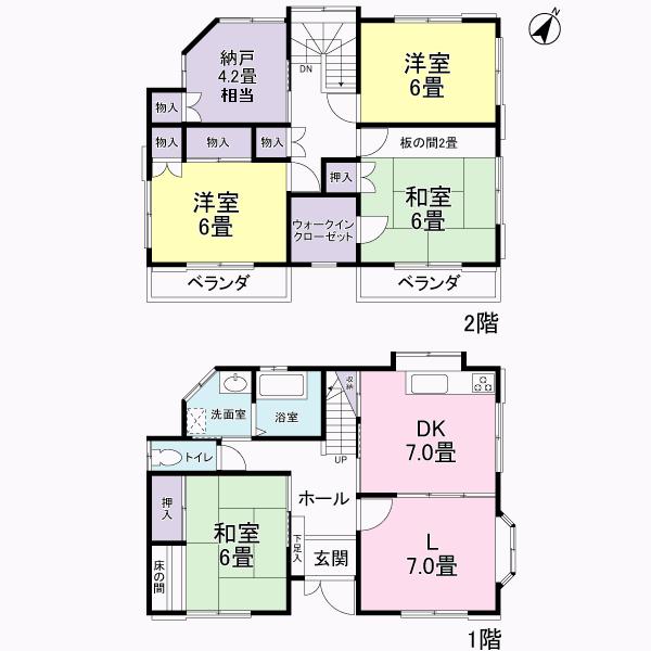 Floor plan. 17.5 million yen, 4LDK + S (storeroom), Land area 100.46 sq m , It is a building area of ​​110.2 sq m floor plan