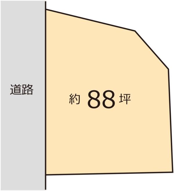 Compartment figure. Land price 21,800,000 yen, Land area 293.7 sq m
