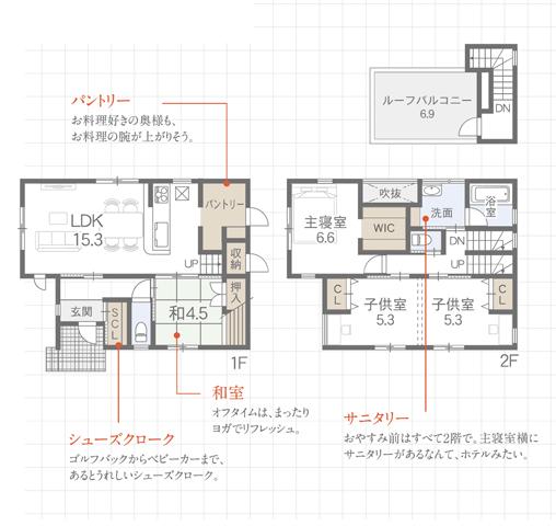 Floor plan. (No. 22 locations), Price 36,700,000 yen, 4LDK, Land area 114.68 sq m , Building area 103.57 sq m