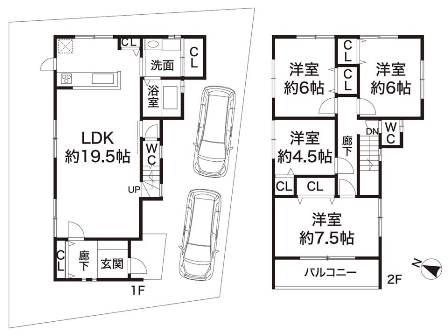 Floor plan. 26,800,000 yen, 4LDK, Land area 160.62 sq m , Building area 103.92 sq m
