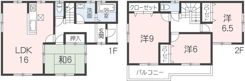 Floor plan. (No. 2 locations), Price 34,800,000 yen, 4LDK, Land area 127.46 sq m , Building area 104.33 sq m