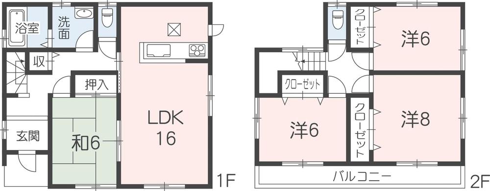 Floor plan. (No. 6 locations), Price 33,800,000 yen, 4LDK, Land area 116.81 sq m , Building area 104.33 sq m
